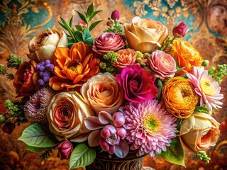 Stunning Floral Background with High Depth of Field