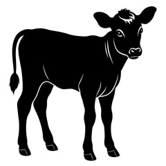 Calf Silhouette vector illustration