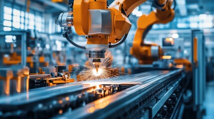 A plasma cutting machine creating complex components for shipbuilding in an industrial setting 