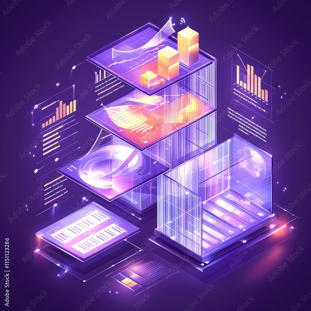 Poster data visualization infographic design charts graphs business analytics technology fu