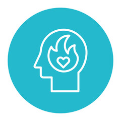 Passion icon vector image. Can be used for Youth Day.