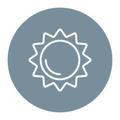 Sun icon vector image. Can be used for Natural Resources.