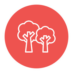 Trees icon vector image. Can be used for Natural Resources.