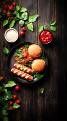 Summer BBQ  Gourmet Burgers  Hot Dogs    Salad