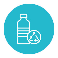 Upcycled Plastics icon vector image. Can be used for Upcycling.