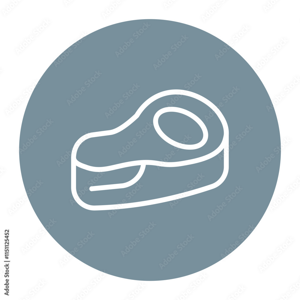 Poster beef icon vector image. can be used for butcher.