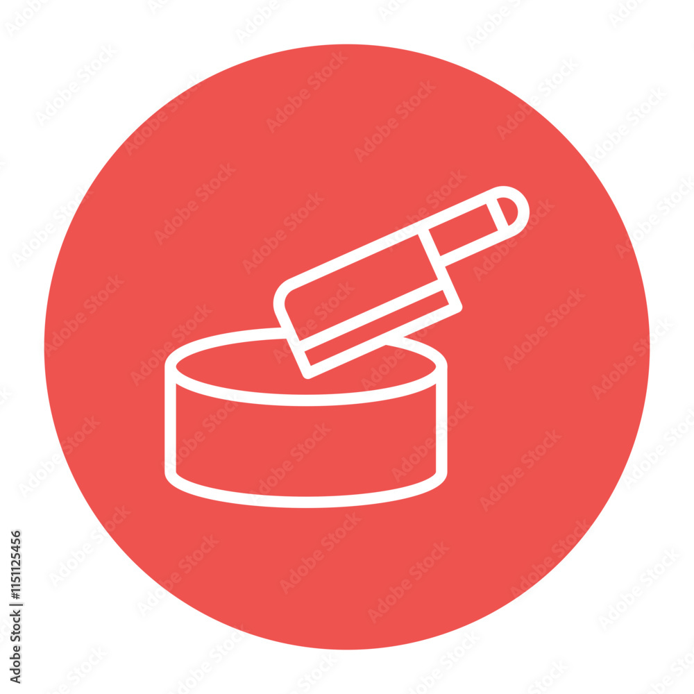 Poster butcher block icon vector image. can be used for butcher.