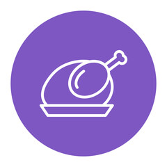 Chicken icon vector image. Can be used for Butcher.