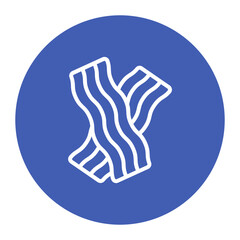 Bacon icon vector image. Can be used for Butcher.