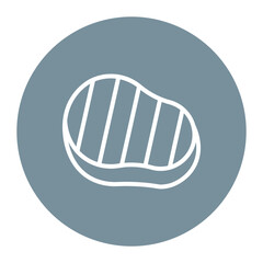 Filet Mignon icon vector image. Can be used for Butcher.
