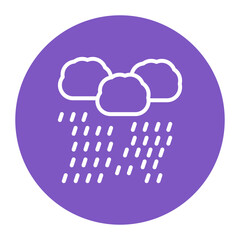 Monsoon Rains icon vector image. Can be used for Monsoon.
