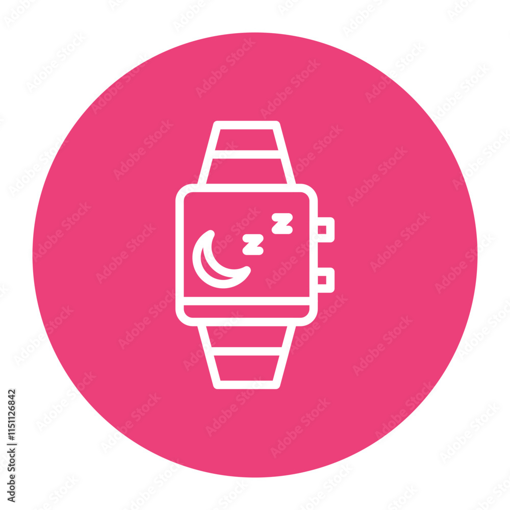 Poster sleep tracker icon vector image. can be used for time to sleep.