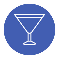 Martini Glass icon vector image. Can be used for Nightclub.