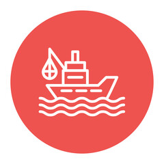 Fishing Boat icon vector image. Can be used for Harbour.