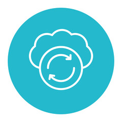 Cloud Sync icon vector image. Can be used for Data Storage.