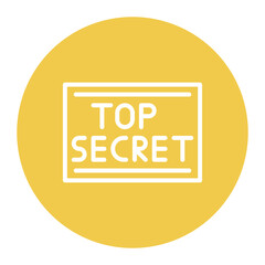 Confidential Stamp icon vector image. Can be used for Private Detective.