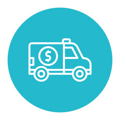 Surveillance Van icon vector image. Can be used for Private Detective.