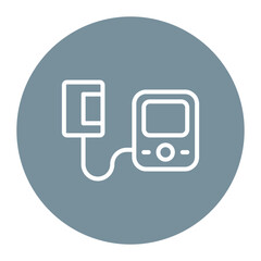 Blood Pressure Monitor icon vector image. Can be used for World Diabetes Day.