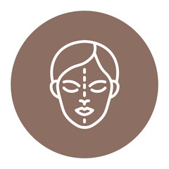 Facelift icon vector image. Can be used for Surgeries.