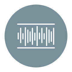 Audio Signal icon vector image. Can be used for Voice Recognition.