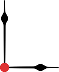 Clock hands logo vector