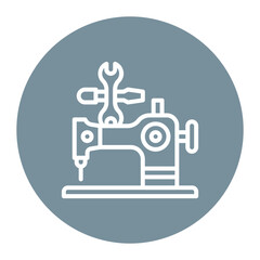 Sewing Machine Repair icon vector image. Can be used for Devices Repair.