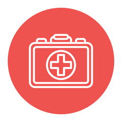 First Aid Kit icon vector image. Can be used for Travel Packaging.