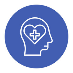 Obraz premium Mental Health icon vector image. Can be used for Psychiatry.