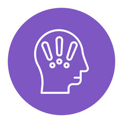 Obsessive Compulsive Disorder icon vector image. Can be used for Psychiatry.