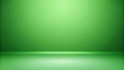 Obraz premium Abstract green gradient background with studio backdrops for showcasing products, green, gradient, light, abstract