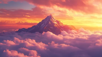 Fototapete A dramatic mountain peak pierc 3368 © dK