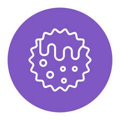 Cookies and Cream icon vector image. Can be used for Icecream Shop.