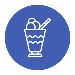 Float icon vector image. Can be used for Icecream Shop.