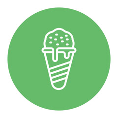 Ice Cream Cone icon vector image. Can be used for Icecream Shop.