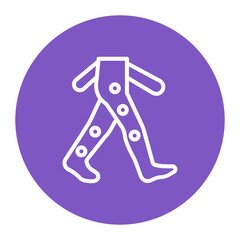Gait Analysis icon vector image. Can be used for Orthopedics.