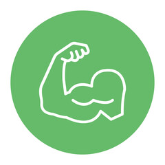 Muscle icon vector image. Can be used for Orthopedics.