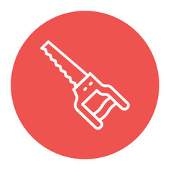 Bone Saw icon vector image. Can be used for Orthopedics.
