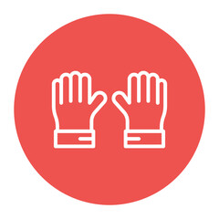 Gym Gloves icon vector image. Can be used for Weightlifting.