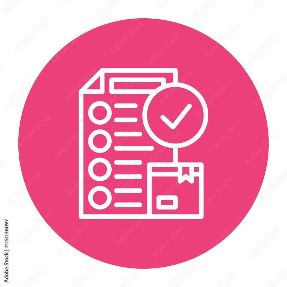 Poster acceptance criteria icon vector image. can be used for scrum development.