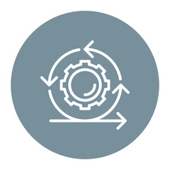 Agile Framework icon vector image. Can be used for Scrum Development.