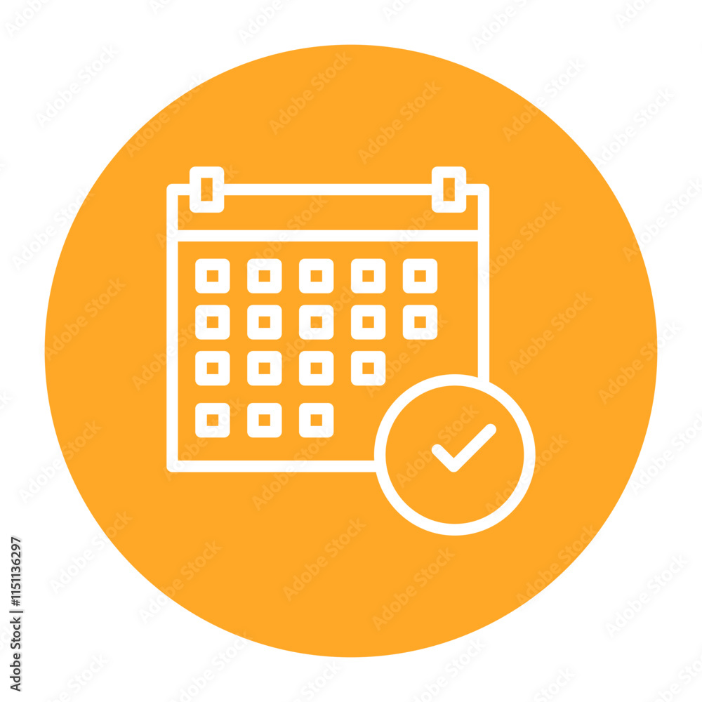 Aufkleber release planning icon vector image. can be used for scrum development.