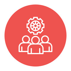 Development Team icon vector image. Can be used for Scrum Development.