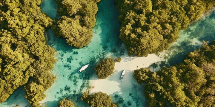 Exploring dense mangroves  Adventure and exploration 