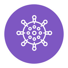 Virus icon vector image. Can be used for Biotechnology .