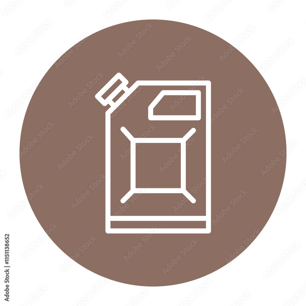 Poster canister icon vector image. can be used for food processing.