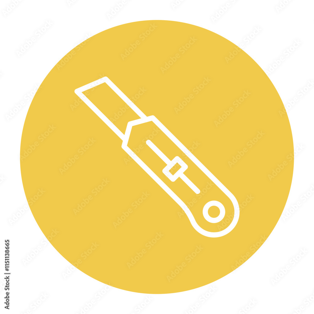 Poster cutter icon vector image. can be used for food processing.
