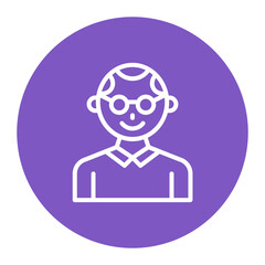 Uncle icon vector image. Can be used for Family.