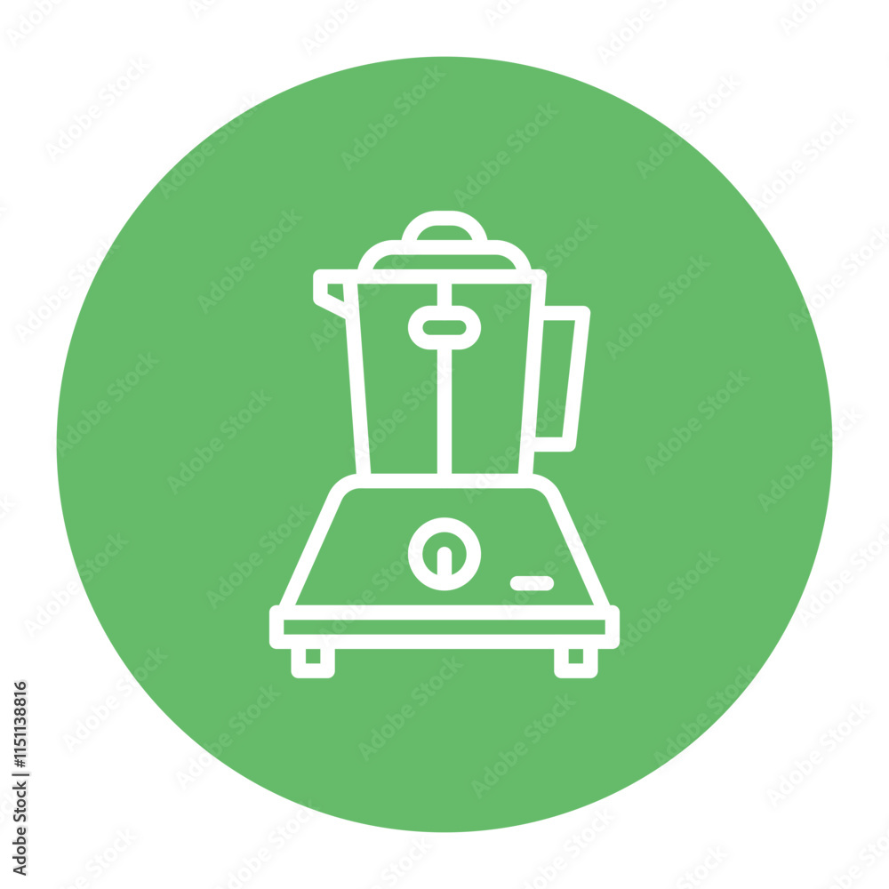 Poster food processor attachment icon vector image. can be used for food processing.