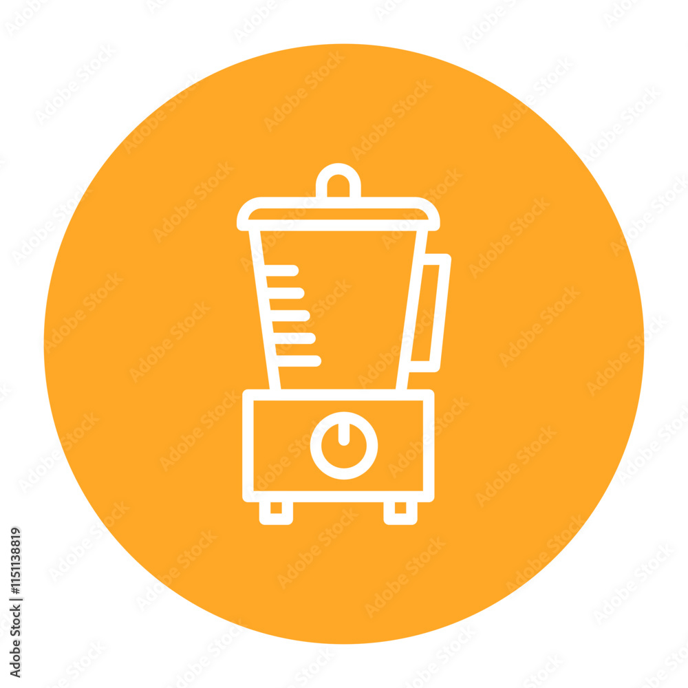 Poster food processor icon vector image. can be used for food processing.