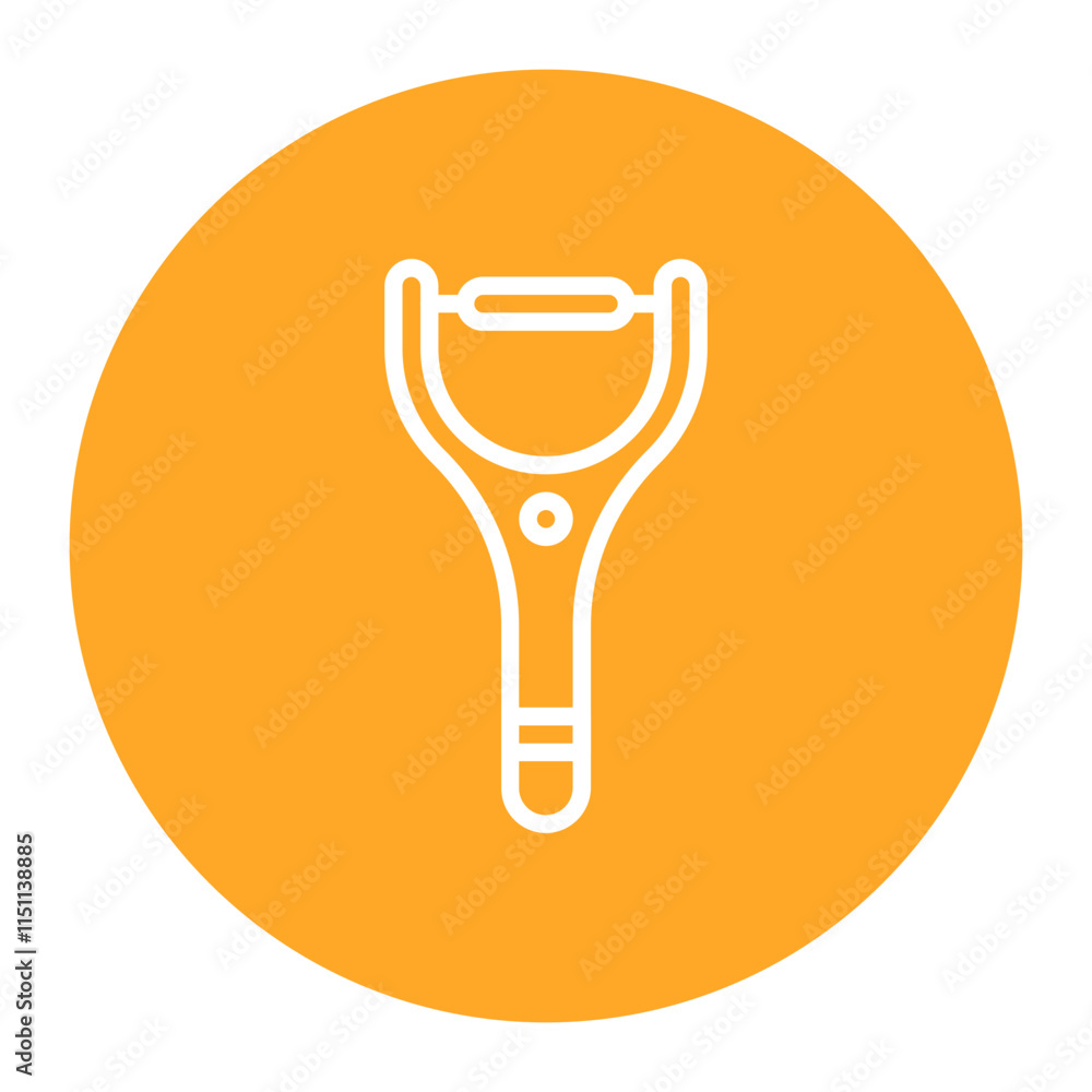 Poster peeler icon vector image. can be used for food processing.